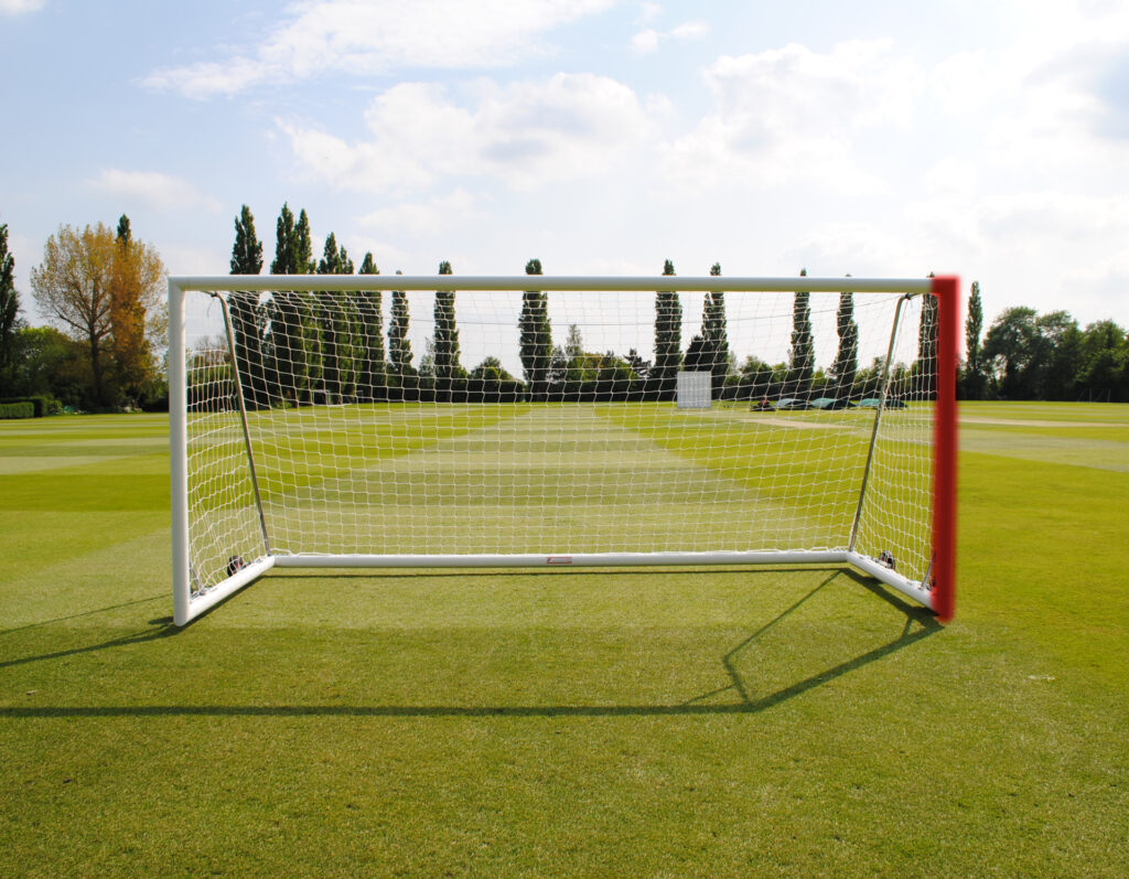 100mm Aluminium Upright for Freestanding Goals - Right Hand