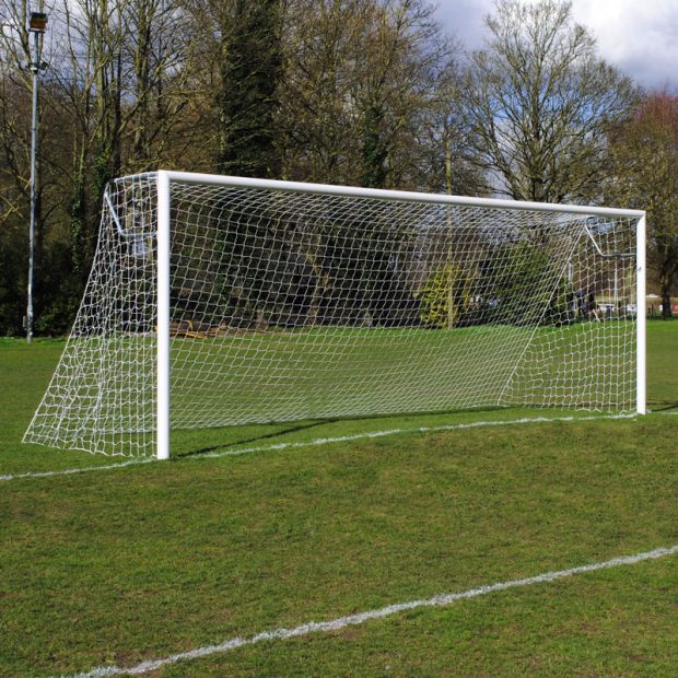 Senior Club 24x8 Football Goal Package: 11-A-Side Socketed Aluminium