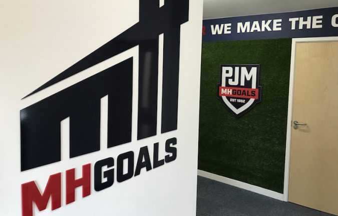 Grass wall in the MH Goals office