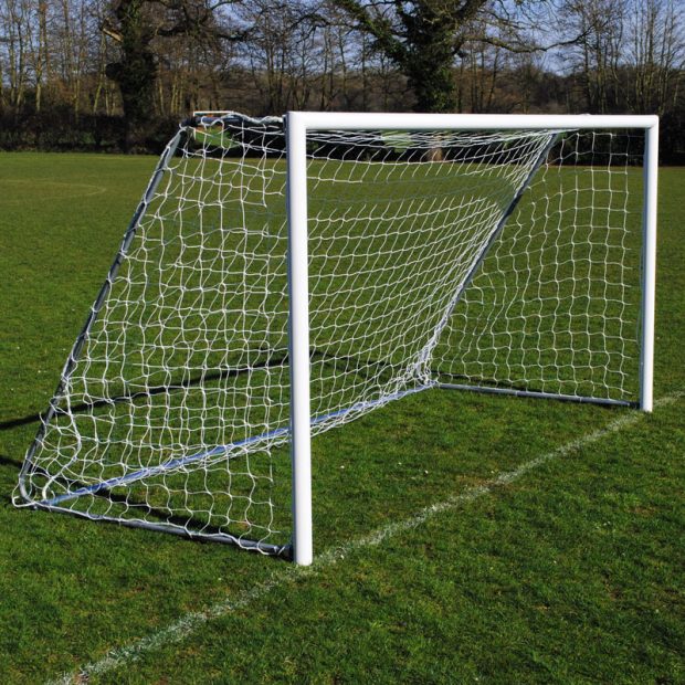 16x6 Lightweight Folding Football 7v7 Goal Package: Mini Soccer Freestanding Aluminium